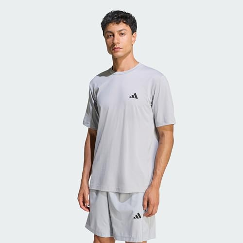 adidas Men's Workout Essentials FEELREADY T-Shirt, Halo Silver, M