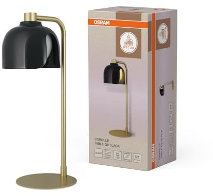 Osram Decor Corolle Table Tischleuchte G9 Schwarz Retro | Decor Corolle, Indoor Wall Lighting, Schwarz, , 1-Pack