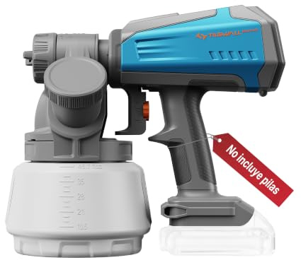 Tilswall Akku Farbsprühsystem Shark700, für Makita 18V (ohne Akku), Blau | Bürstenloser Motor, 3 Sprühmodi, 1300ml, Seitliche Befüllung, Leicht zu reinigen, Für Möbel, Wände & Außenprojekte