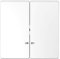 Merten Doppelwippe lotosws MEG3420-6035 Kontrollfenster System Design Abdeckung/Bedienelement für Installationsschalterprogramme 4042811195755