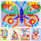 Itian 296Pcs Nägel Spiel, Steckmosaikspiel Steckern Kreatives Puzzle Mosaic Pegboard Pädagogisches Spielzeug für Kinder