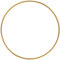 Rayher 2505106 Metallring, gold beschichtet, 15 cm ø, Stärke ca. 3 mm, Drahtring zum Basteln, für Wickeltechnik, Traumfänger Ring, Makramee Ring, Floristik