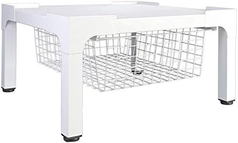 NEU 200 KG stabiles Waschmaschinen-Untergestell (60x55 cm, Universal-Sockel mit Bodenfach, Erhöhung 30 cm, auch für Trockner oder Kühlschränke) weiß FERTIG MONTIERT