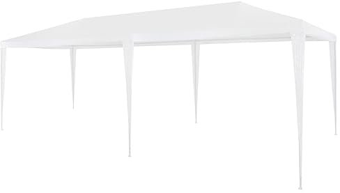 vidaXL Tente de Réception 3x6 m PE Blanc Tonnelle Pavillon Chapiteau de Jardin
