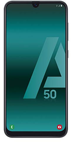 SAMSUNG Galaxy A50 - Smartphone de 6.4 FHD sAmoled Infinity U Display (4 GB RAM, 128 GB ROM, 25 MP, Exynos 9610, Carga rápida), Negro