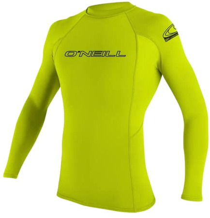 O'Neill Youth Basic Skins L/S Sun Shirt - Lime, 14