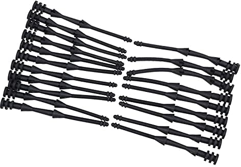 Anti vibration mount PC Fan screws Damper Long Rubber mounts Case Rubber Fan Mount Silicone Rivet Fan Pin Screw [20 Pcs] 65mm Long Rubber Fan Mount for vibration reduction.