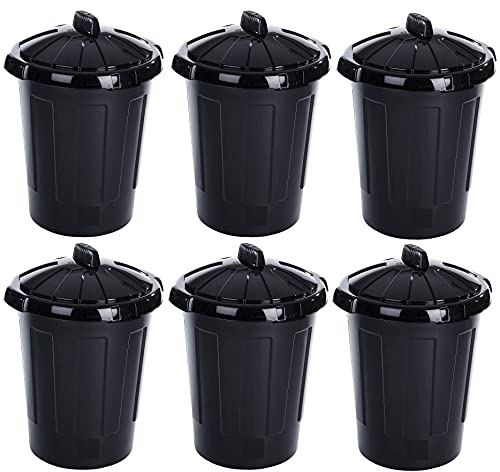 Easy Shopping® 80 Litre 80L Extra Large Black Plastic Dustbin Kitchen House Garden Storage Animal Feed Unit Bin with Clip Locking Lid (6)