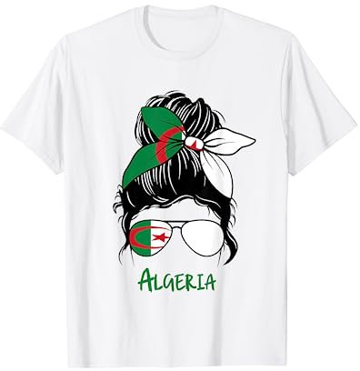 Algérie fille Algérienne fille Algérie femme drapeau T-Shirt