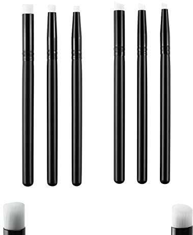 OTCRAFT 6 x Mini-Tintenfarben, Mischpinsel, Mischwerkzeuge, 2 Arten von Kopf, glatte Mischtinte, Malerei, kleine Pinsel, Handwerkzeuge für DIY, Scrapbooking, Papierkartenherstellung