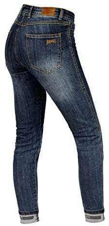 BROGER California Lady Motorradjeans Damen | Aramidfaser Futter | SAS-TEC Knie Hüfte Steißbein Protektoren | Reflektierende Elemente | Slim Fit