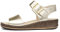 Hush Puppies Women's Ellie Sandal, Gold, 5 UK