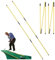 Golfausrichtung Sticks 2 Pack Swing Training Aid -ausrüstung Zusammenklappbarer Trainingstangen Haltung Korrektur Im Praktischen Speicherrohr Fall Für Männer Frauen Golfer Schwingen