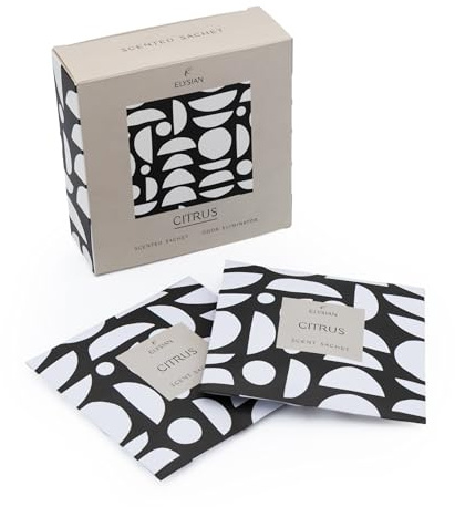 Sachet Parfumé - Lot de 4 Agrumes - Géométrique Vert