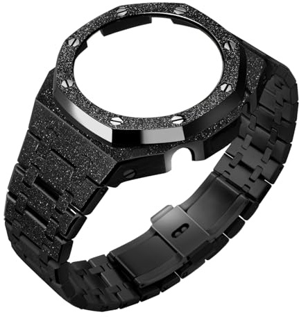 GA2100 Uhrenarmbandgehäuse, Mod-Kit, Edelstahlarmband, Ersatzzubehör, mattierte Oberfläche, kompatibel mit Herrenuhren G-Shock GA-2100/GA-2110/GA-B2100