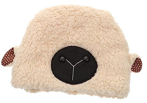 BESTonZON Hut mit Lammohren Stirnband für Kinder lustige Kopfbedeckung tiermütze karnevals hut Tiara Kappen Plüsch-Schafohrhaube Plüsch-Schaf-Ohr-Hut Kleidung Schaf Ohren Ohrenschützer