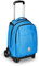 Invicta Trolley-Schulranzen New Tech, 3 in 1, Rucksack mit abnehmbarem Wagen, Rucksack zum ziehen, mit Multi-Taschen, Rollen, für Schule, Reisen und Freizeit, Jungen-Mädchen, blau