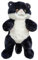 HUIJUFU Realistisches Katzenplüschtier, 45 cm, Kuscheltier, lebensechte ausgestopfte Katze, weiches Plüschtier, Peluche de Gato (Black and White)