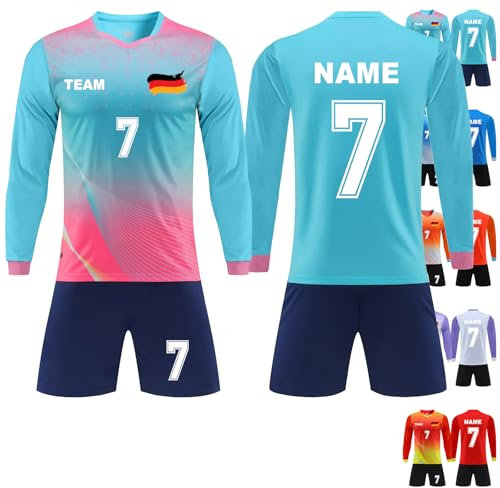 Custom Soccer Jersey Sock Long Sleeve Sets Kids Adults Personalized Soccer Personalised Football kit Boys Football kit Football Jersey Boys Custom Football Shirt Football Outfits Boys