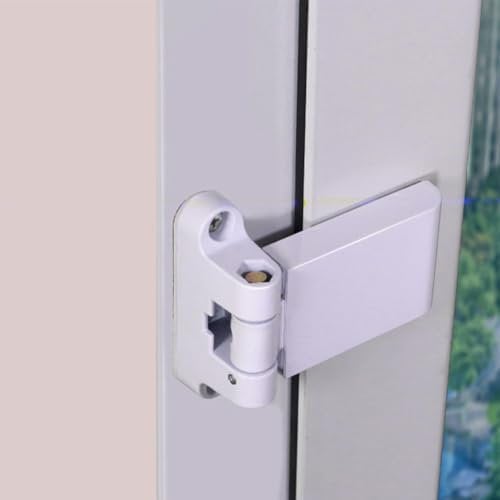 Besshepplo Bisagras ajustables para puertas de acero de plástico y puertas de acero para puertas de acero de plástico y marco blanco