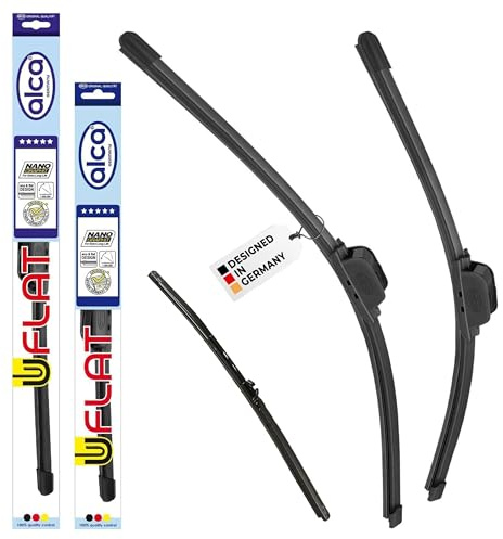 alca® Scheibenwischer mit Heckwischer ideal für VW TRANSPORTER T5 (09.2009-05.2013) U-FLAT Flachbalkenwischer