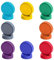 8 Pcs Multicolor Plastic Mason Jar Lids, 70 mm Regular Mouth Lids, Dishwasher Safe, Fits Regular-Mouth & Wide-Mouth Jars