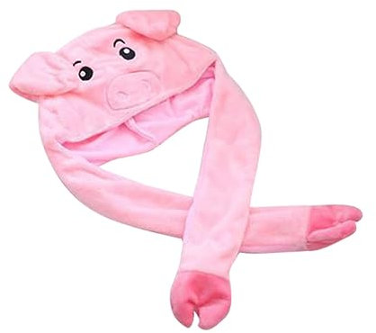 Vaguelly Lustiger Schweinehut Mit Beweglichen Ohren Plüschspielzeug Für Jungen Und Mädchen Partygeschenk Für Erwachsene