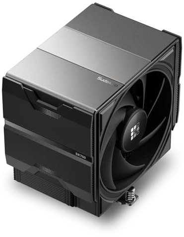 Sudokoo SK700 Ventirad AM5 Exclusif, 7 Caloducs Ventilateur de Processeur, Tour Unique, Ventilateur 120mm FDB PWM, Accès RAM Complet, Montage Facile, Garantie 5 Ans, Noir