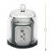 Bougie parfumee Musc sous cloche avec bijou.