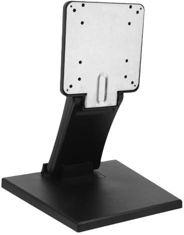 Happyyami Base de televisión Titular de la televisión Monitor de Pantalla Vertical Soporte Vertical para monitores Estante Elevador de Escritorio Soporte Plano Planchar Black