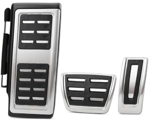 Bremspedalabdeckung Für VW Für Tiguan Für Allspace Autopedale Fußstütze Pedale Gas Brems Pedalkappen(3 Pcs AT with Rest)