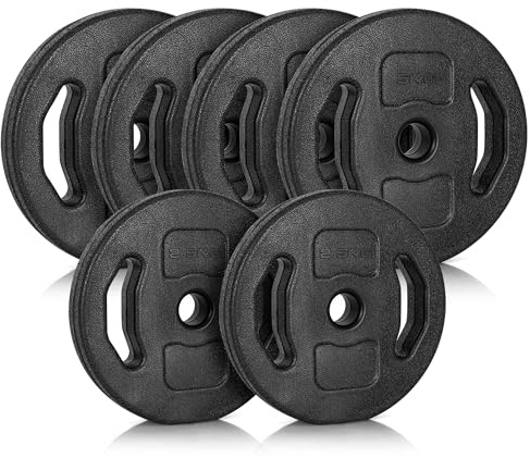 Ultrasport Hantelscheiben-Set | Hantel Gewicht Set für Kurzhantel Langhantel (25 Kg)