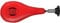 BAY® Fun Wand-Schlagpolster mit Feder, ROT - Schlagkissen, Boxbirne, Speedball, Doppel Single Mitt, rot Wandboxkissen Wandboxpolster Boxpolster Wand Boxkissen Mauer