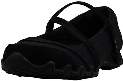 Skechers Bikers - Get-Up, Women's Mary Jane, Black, 8 UK (41 EU)