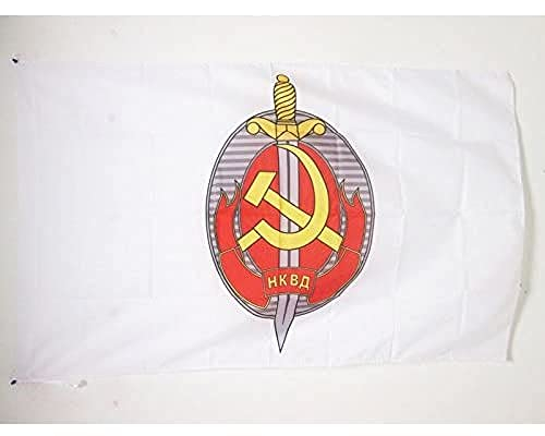 AZ FLAG Bandiera NKVD DELL'URSS 150x90cm - Bandiera Rossa Comunista - Russia 90 x 150 cm Foro per Asta