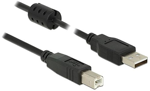 DeLock Kabel USB 2.0 Typ-A Stecker > USB 2.0 Typ-B Stecker 0,5 m schwarz
