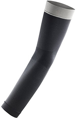Spiro Adults Unisex Compression Arm Guards (S) (Black/Grey)