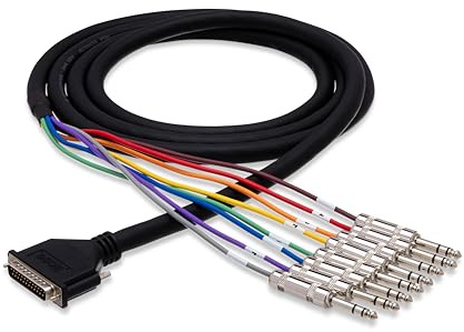 Hosa HosaTech DTP-805 5m DB25 to 1/4 inch TRS Balanced Snake Cable