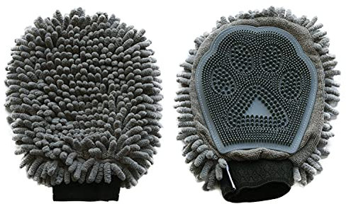 DGS0A Dog Gone Smart FellPflege-Handschuh, grau