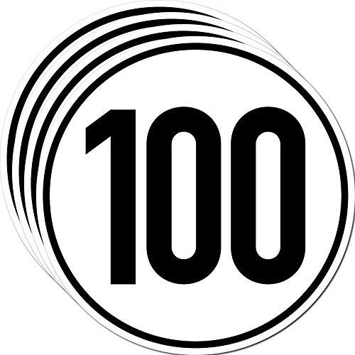GreenIT Aufkleber Sticker 100 kmh km/h 20cm Schild Geschwindigkeit für Schlepper Zugmaschine Multicar Anhänger Fahrzeug LKW Bus (4)