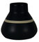 Sagebrook Home Decorative Ceramic Beaker Vase, Black/White, 6 x 6 x 5.5