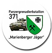 PzGrenBtl 371 Aufkleber Sticker Marienberger Jäger Bundeswehr 7x7cm#A4218