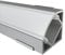 Alumino - LED Aluminium Eckprofil Eloxiert - 200 cm - mit Zubehör und Opaler Abdeckung - für 12 mm LED-Streifen - 2 m - für Innen und Außen - MOSEL