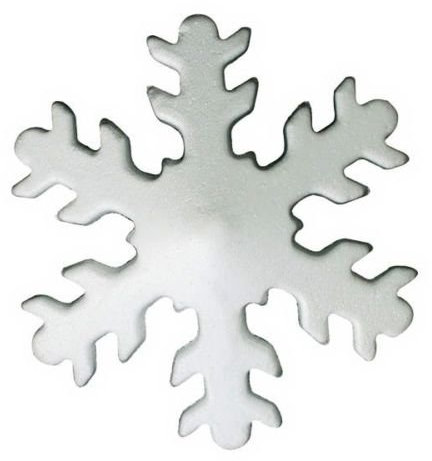 OEM 20 Decorazioni Fiocco di Neve in POLISTIROLO Glitterato 6 CM 7082 ADDOBBI Natale