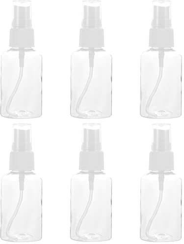 Frcolor 6Pcs Bouteille d'échantillon en plastique vide Conteneur 50ml Bouteille d'eau en bouteille pour liquides
