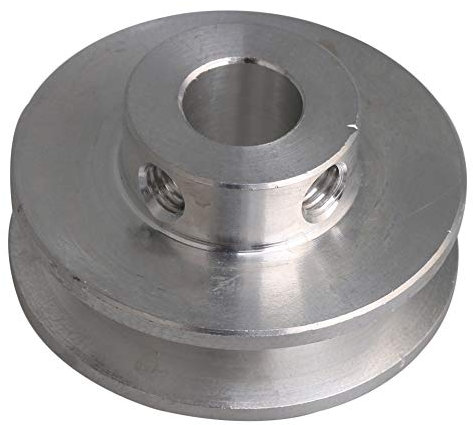 31x15x8 MM Silber Aluminiumlegierung Einzelnut 8 MM Feste Laufrolle für Motorwelle 3-5 MM PU Runde Gürtel