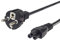 PremiumCord Câble d'alimentation Mickey Mouse 230V 2m, avec Contact de Mise à la Terre vers la Prise C5, IEC 320, Câble d'alimentation PC à 3 Broches, Noir
