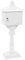 Festnight Boîte aux Lettres sur Pied en Aluminium Style Vintage Boîte aux Lettres Antique Blanc 43 x 30 x 117 cm (L x I x H)