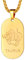 FaithHeart Dog Tag Stier Kette Sternzeichen-Serie Anhänger vergoldet Tierkreiszeichen Horoskop Goldkette Halskette Kettenanhänger