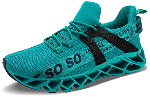 JSLEAP Herren Laufschuhe Sportschuhe Straßenlaufschuhe Sneaker Herren Tennisschuhe Fitness Schuhe (3-Blau,Größe 40 EU/250 CN